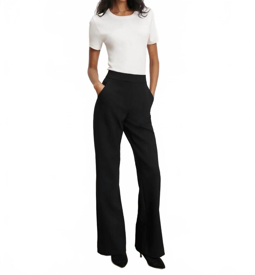 NEW VERONICA BEARD tonelli wide leg pant in black